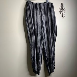 Like an Angel Linen Blend Striped Beach Pants